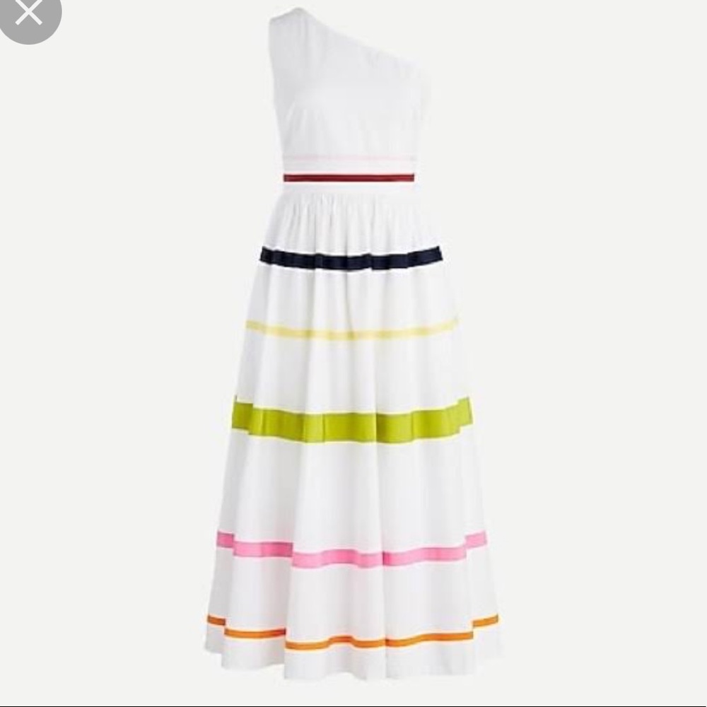 NWT J.Crew one shoulder dress
